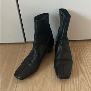 BY FAR black leather boots